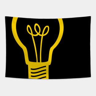 Yellow Light Bulb Tapestry