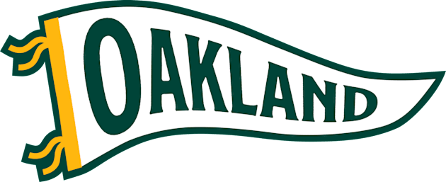 Oakland Pennant - Green Kids T-Shirt by KFig21