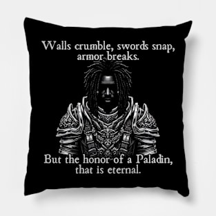 Black Paladin Pillow