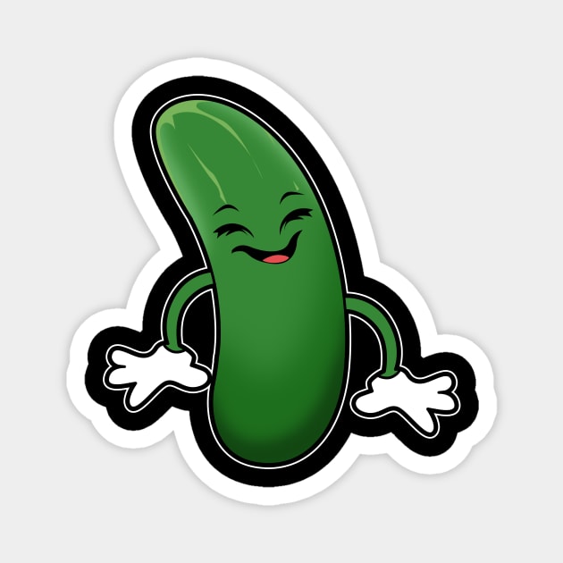 Funny Zucchini Magnet by Imutobi