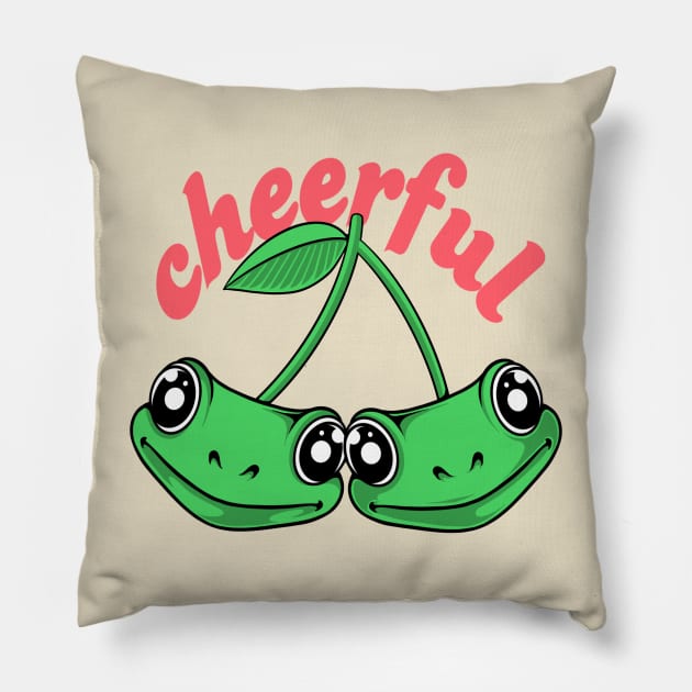 cheerful Pillow by terror machine std