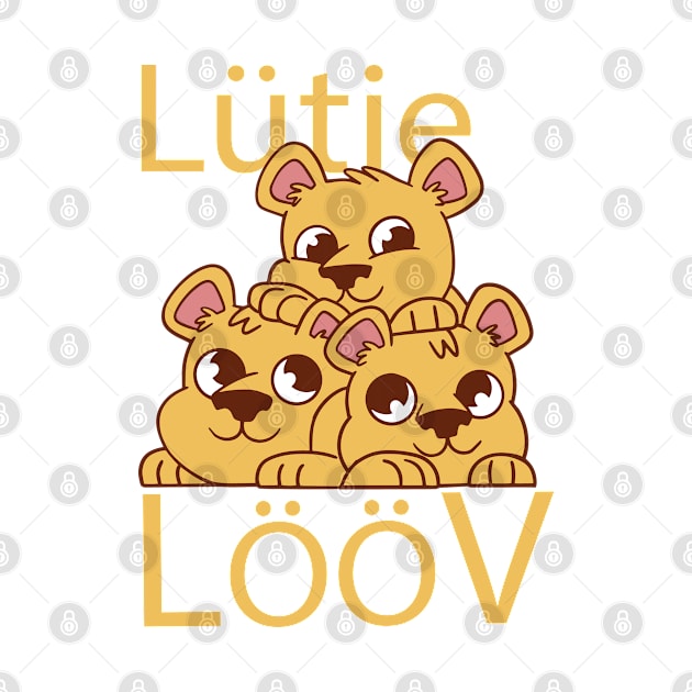 Lütje Lööv Low German Little Lion by DormIronDesigns