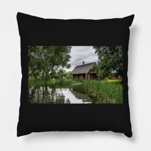 Lonely cabin near the lake Pillow