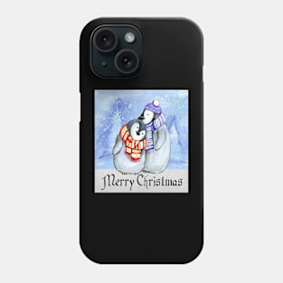 Cute Xmas Penguins Phone Case