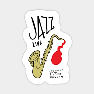 Saxophone Live Magnet