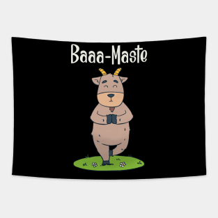 Goat Yoga T Shirt funny namaste gift Tapestry