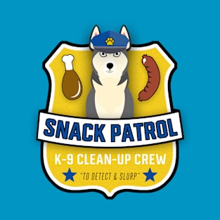 Siberian Husky Snack Patrol T-Shirt