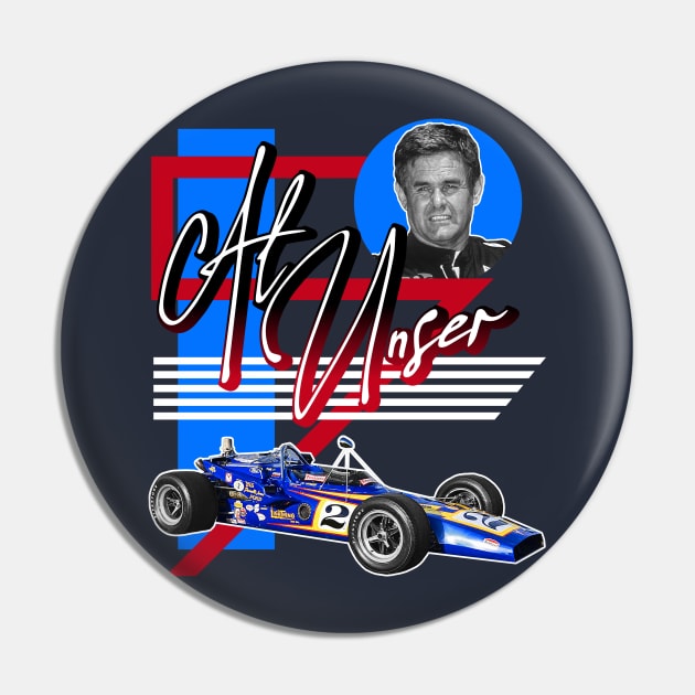 Al Unser ))(( Indy Racing Legend Car Tribute Pin by darklordpug