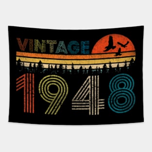 Vintage 1948 75 Years Old 75th Birthday Tapestry