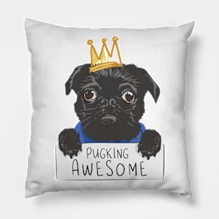 Pugking Awesome Pillow