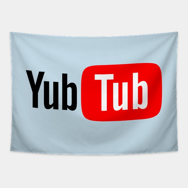 Yubtub Funny Bigtech Parody Gift For Vloggers Tapestry by BoggsNicolas