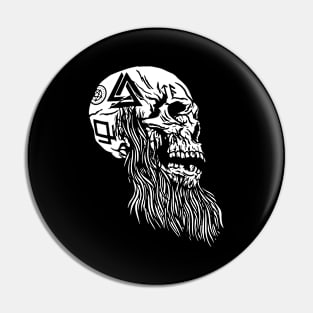 Viking skull tattoo Pin