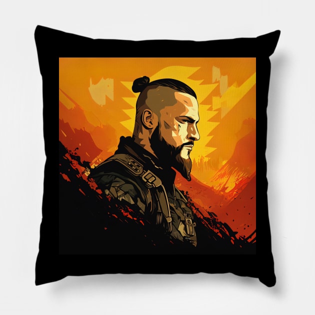 Ragnar Lothbrok Pillow by ComicsFactory