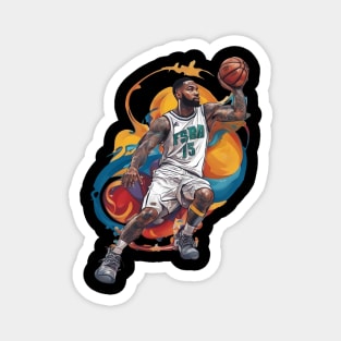 Basketball Hoop Player Magnet