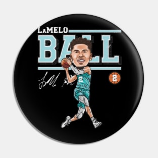 LaMelo Ball Charlotte Cartoon Pin