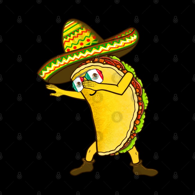 Tacos dabbing tacos lover Mexican food by Artardishop