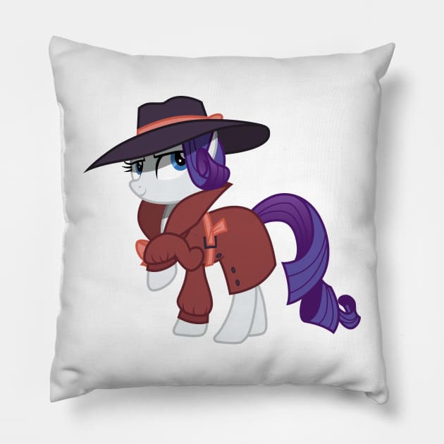 Detective Rarity Pillow by CloudyGlow