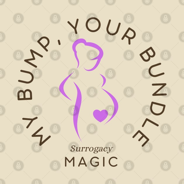 My Bump, Your Bundle Surrogate Mom Mothers Day Gift for Surrogacy by Trend Spotter Design