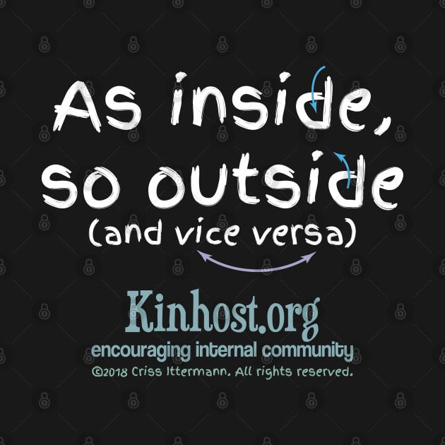 As Inside So Outside & Vice Versa - light fonts by Kinhost Pluralwear