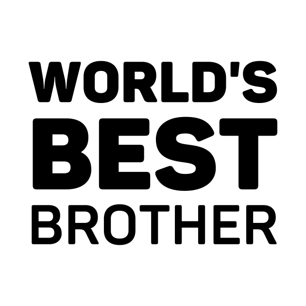 World's Best Brother Gift by Haperus Apparel