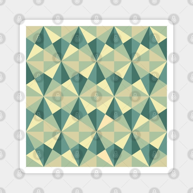 Geometric Polygon Pattern Magnet by Patternos