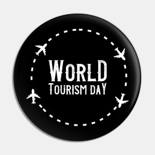 World Tourism Day - Travel Across The Continent For Holidays Pin