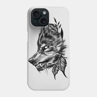 The Wolf (black version) Phone Case