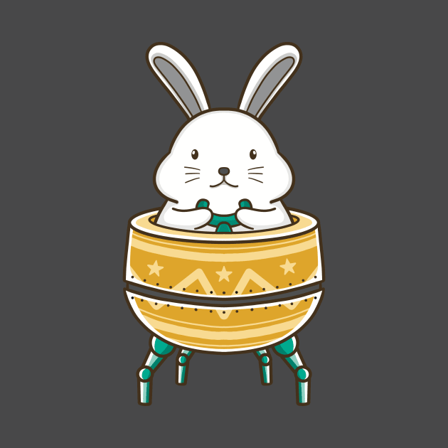 Bunny and Easter Egg Robot by Budiaryawan