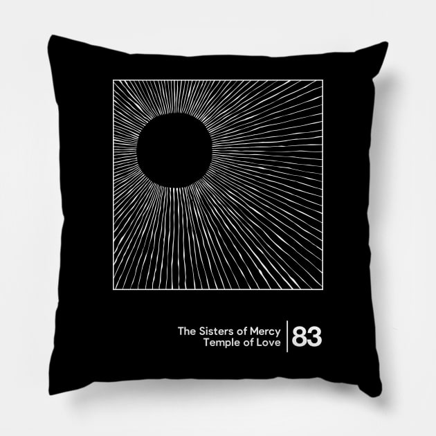 Temple of Love / Minimal Style Graphic Artwork Design Pillow by saudade