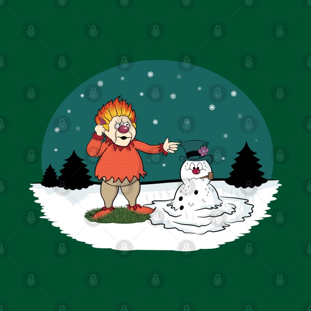 Heat Miser Melts Frosty The Snowman by bryankremkau