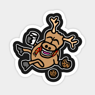 Laughing Reindeer Magnet