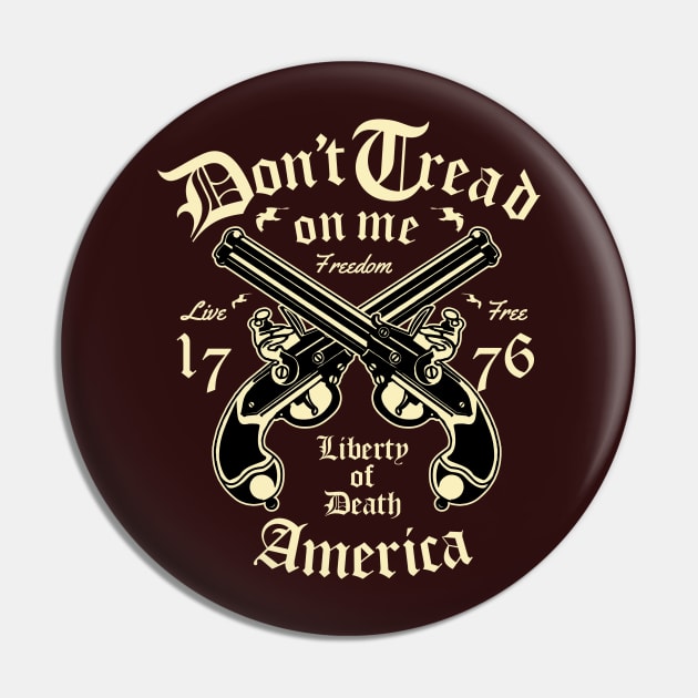 Liberty of death Pin by lionkingdesign