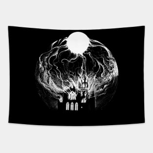 infernal church dark Tapestry