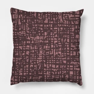 Fibre Mesh Pattern (Pink Red) Pillow