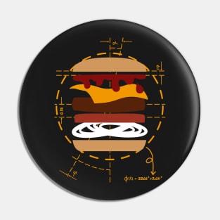 The Vitruvian Burger Pin