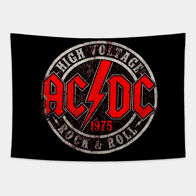 Vintage ACDC 1975 Tapestry by GisarRaveda