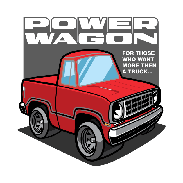 Bright Truck Red - Power Wagon by jepegdesign