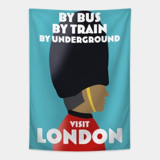 London Travel poster Tapestry