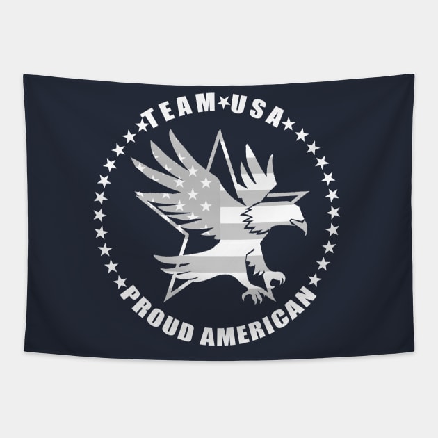 Team USA, Proud American, Eagle of freedom Tapestry by Polokat