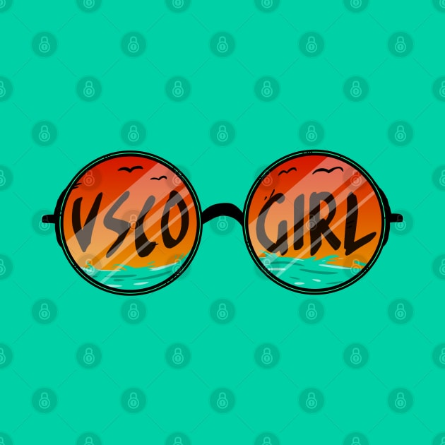 VSCO GIRL vintage sunglasses summer beach by A Comic Wizard