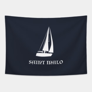 St Malo Sailing boat Tapestry