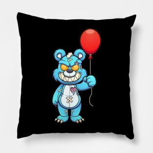 Crazy Clown Teddy Bear Pillow