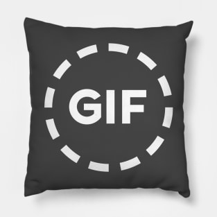 Animated GIF Nerdy Meme Shirt because Internet and Social Media Pillow