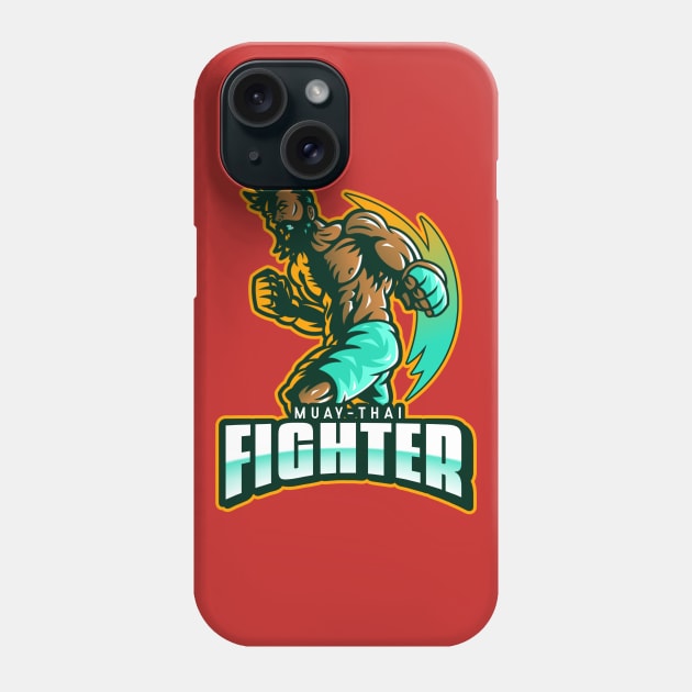 Muay Thai Fighter Phone Case by Tip Top Tee's