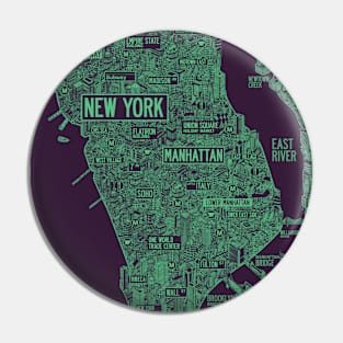 cool new york city map Pin