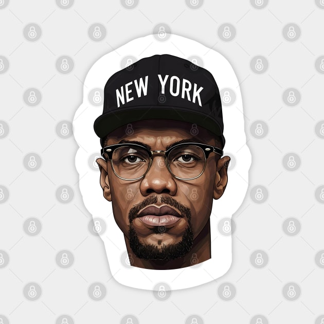 Malcolm X New York Magnet by UrbanLifeApparel