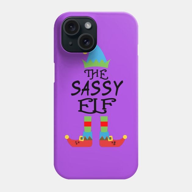 THE SASSY Elf Matching Family Group Christmas Party SANTA Phone Case by CareTees