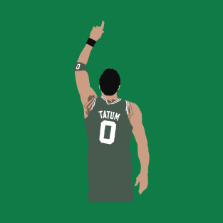 Jayson Tatum Pointing Up (Green) T-Shirt