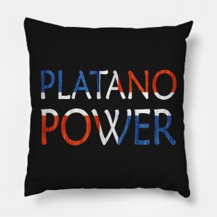 Platano Power Dominican Republic Flag Pillow