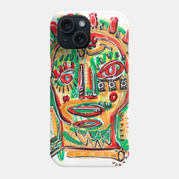 face Phone Case by Angel Rivas